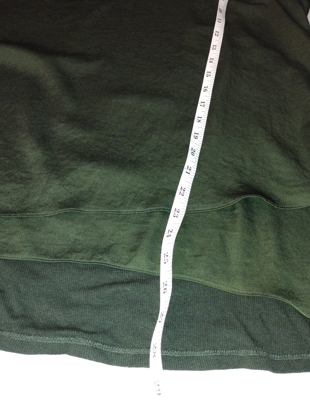 Soft Surroundings Dark Olive Long-Sleeve Notch Neck Tunic - Picture 6 of 7